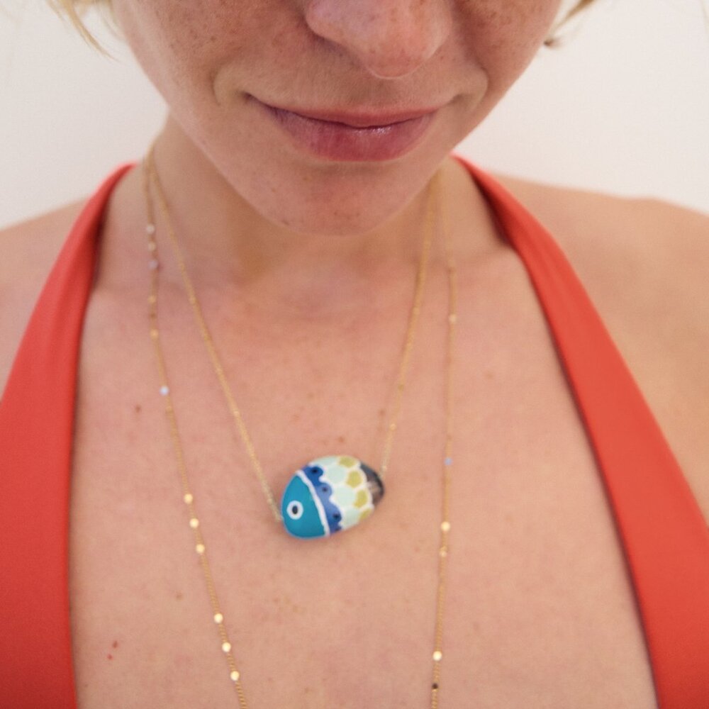 ZARA Gold Plated Fish Chain Necklace Pack 4548 234 303 - NEW